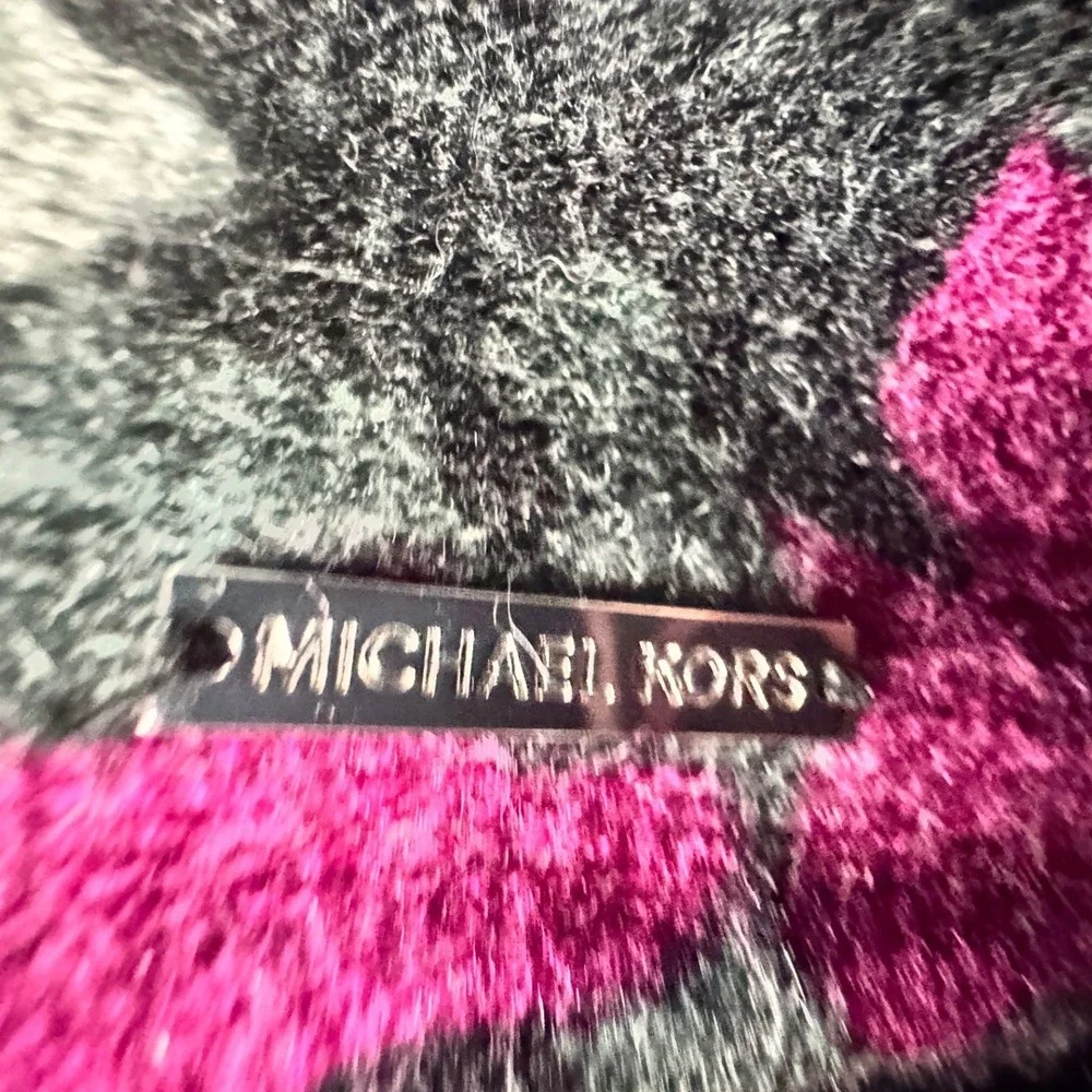 MICHAEL KORS‎ Pink Camouflage Infinity Loop Scarf Acrylic Women's One Size